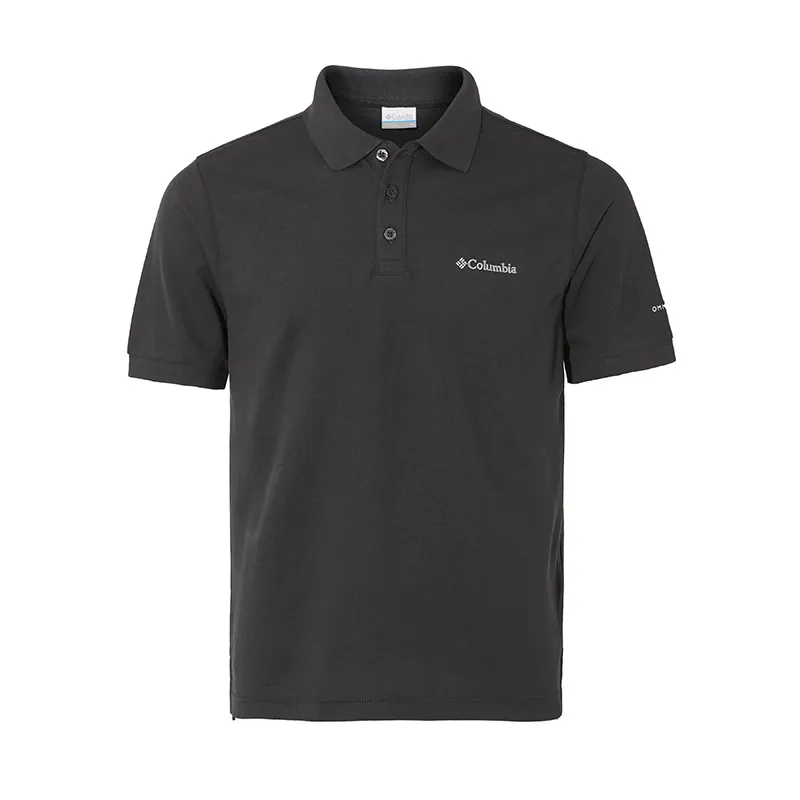 Columbia Polo Shirt Men's Black Gray