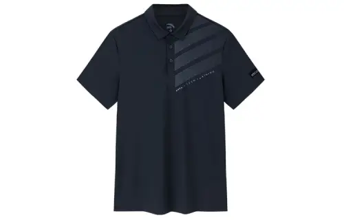 ANTA Polo Shirts Men's Basic Black 3 Polo Collar Moderate Straight Fit