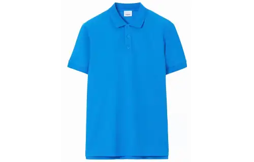 Burberry logo-embroidered cotton polo