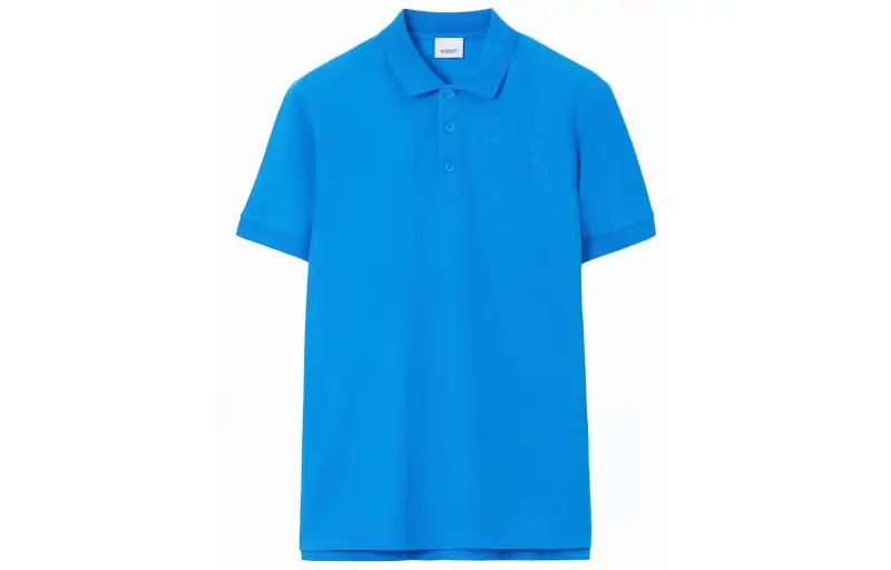 Burberry logo-embroidered cotton polo