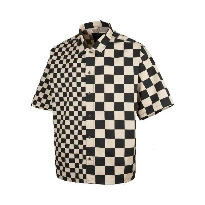 Vans Off THE WALL HYBRID CHECKER Shirt Men's Black White
