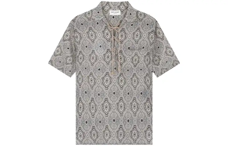 SAINT LAURENT Shirts Men's Multicolor Moderate Hawaii