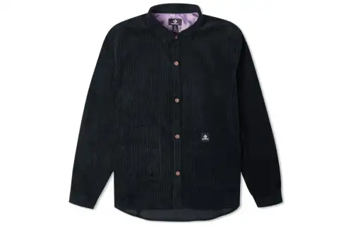 Converse Shirts Men's Black Lapel Moderate Workwear