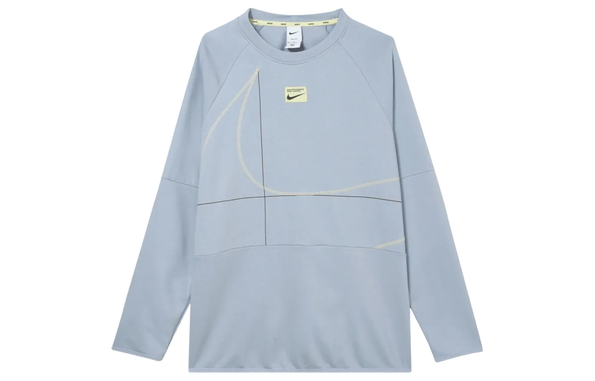 Nike Sweatshirts Men's Blue Crew Neck Moderate Regular