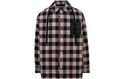 LOEWE Quilted Check Hooded Shirt