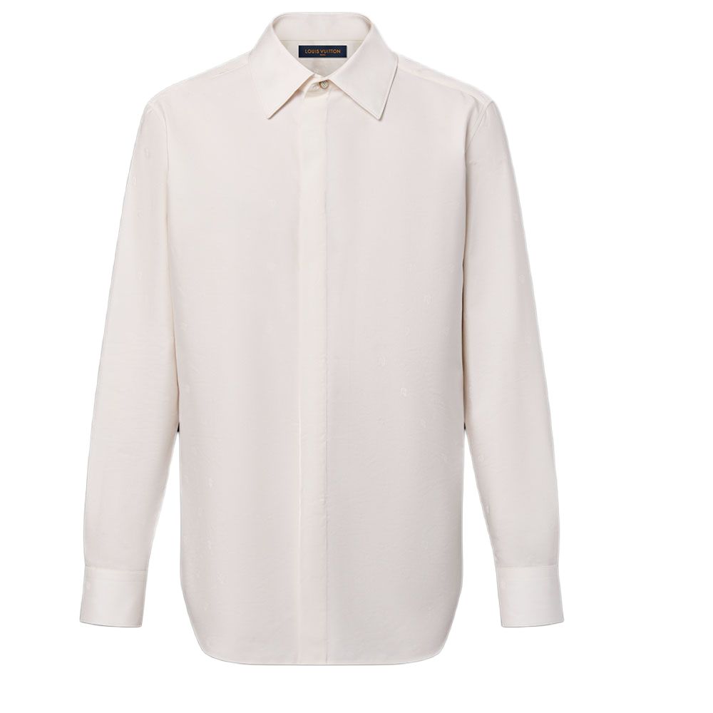 LOUIS VUITTON Long-Sleeved Silk And Cotton-Blend Evening Shirt