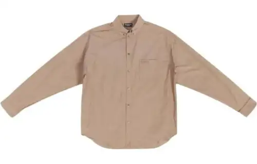 Balenciaga Shirts Men's Camel Lapel Moderate Other
