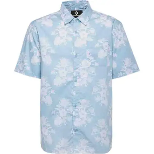 Converse Shirts Men's Blue Lapel Moderate