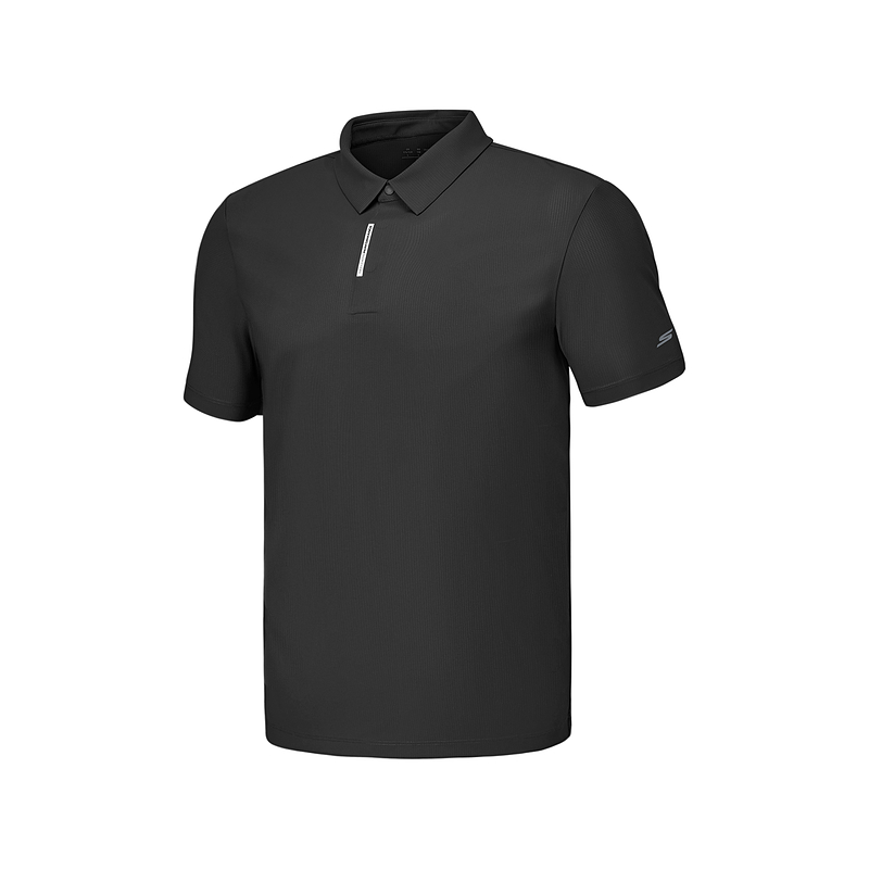Мужская футболка Skechers Polo (карбоново-черная)