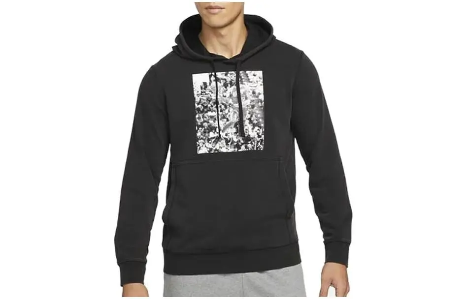 Nike Sweatshirts Men's Black Hooded Moderate Other