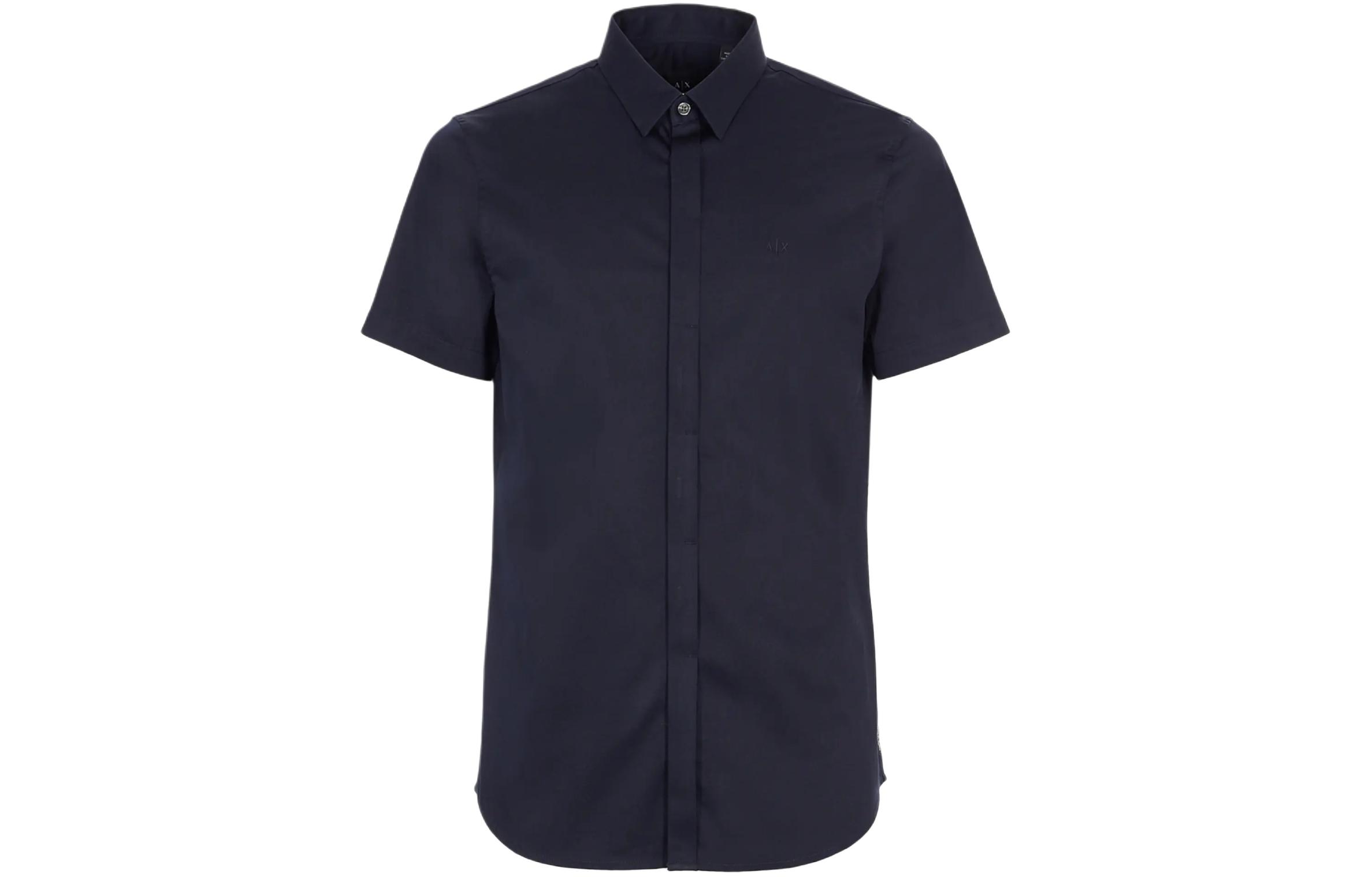 ARMANI EXCHANGEAE SS24 Shirt Men's Marine Blue