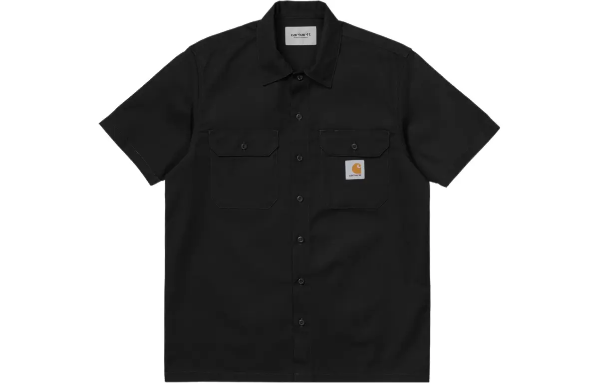 Carhartt WIP Shirts Unisex Black Lapel Moderate Other