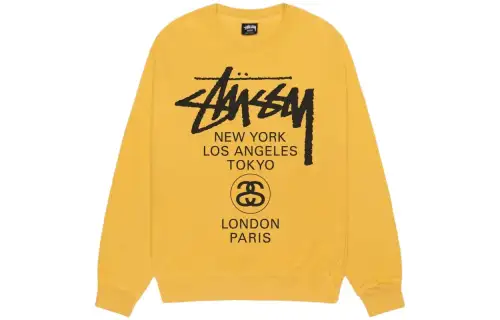 Stussy World Tour Pigment Dyed Crewneck