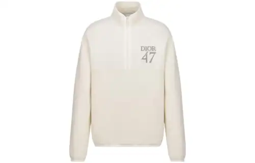 DIOR Sweatshirts Men's Stand Collar Moderate Regular