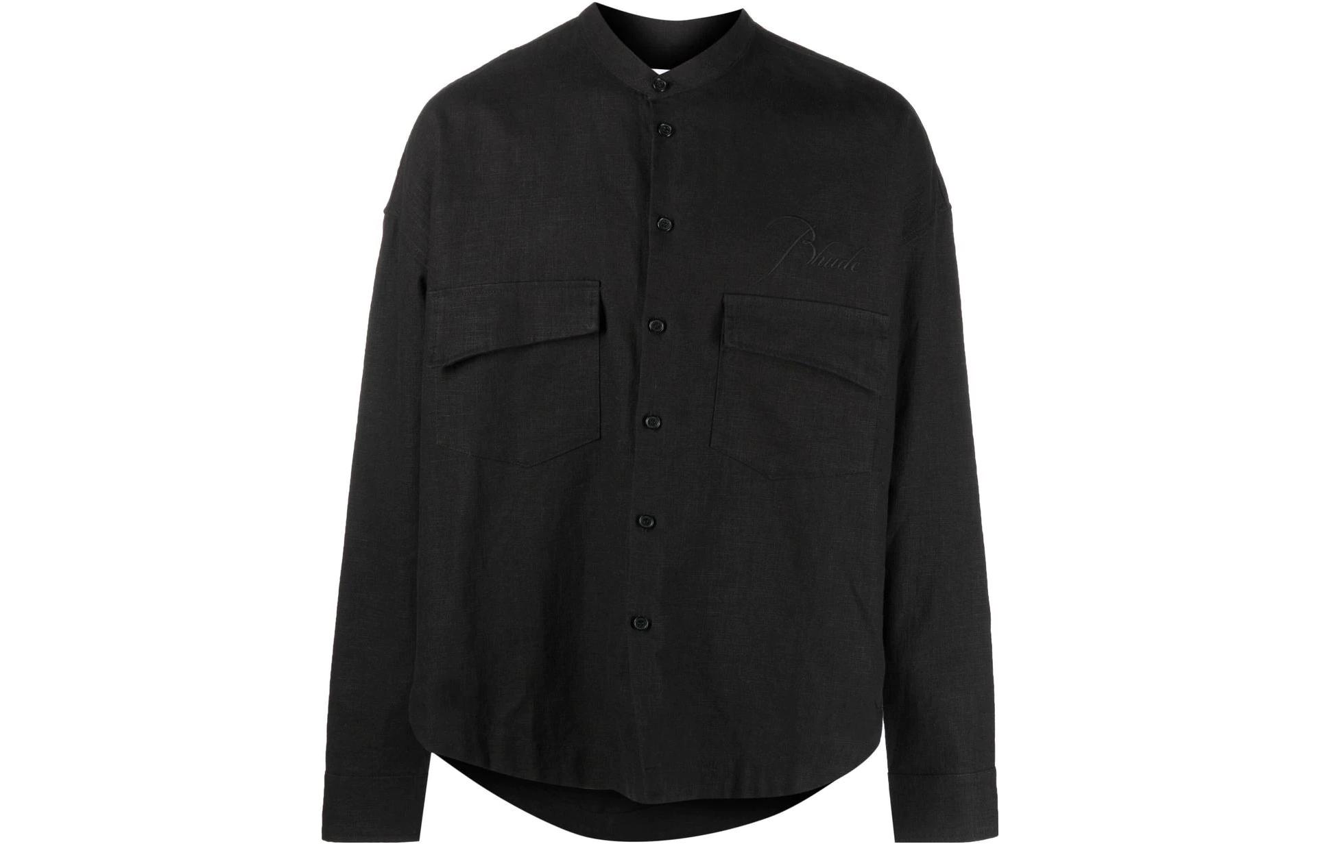 Мужская рубашка RHUDE SS23 Logo (бежевая)
