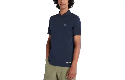 Timberland Polo Shirts Men's Dark Sapphire Polo Collar Moderate Straight Fit