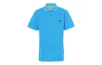 Timberland Polo Shirts Men's Sky Blue Polo Collar Moderate Straight Fit