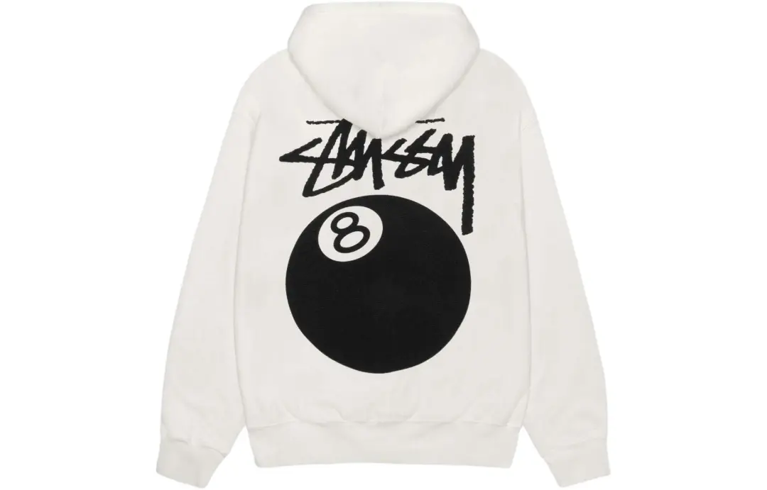 Stussy SS24 8 Ball Hoodie Pigment Dyed In Khaki
