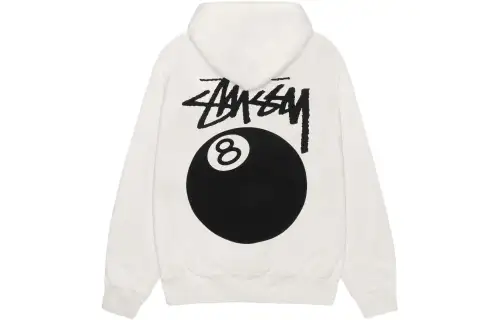 Stussy SS24 8 Ball Hoodie Pigment Dyed In Khaki