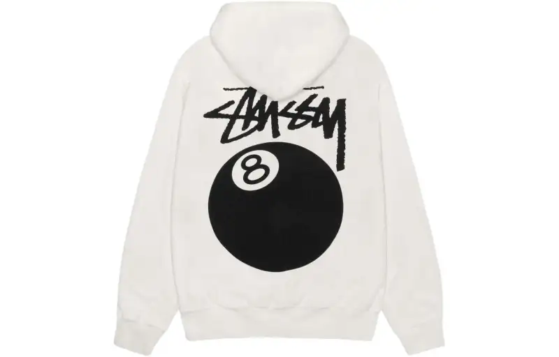 Stussy SS24 8 Ball Hoodie Pigment Dyed In Khaki