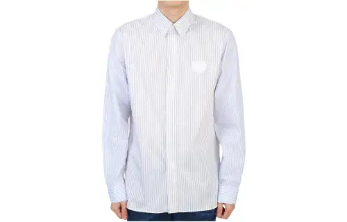 DIOR Quarterly New Products Shirts Men's Blue Lapel Moderate Other