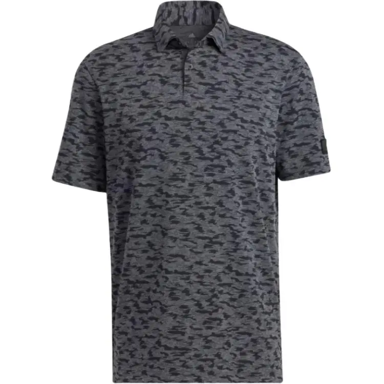 Adidas Polo Shirts Men's Gray Polo Collar Moderate Other