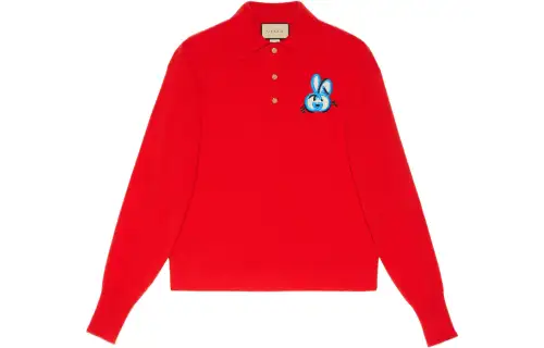 【Previous Season】long-sleeve wool polo shirt