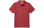 Timberland Polo Shirts Men's Sauce Red Polo Collar Moderate Straight Fit