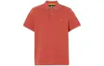 Timberland Polo Shirts Men's Red Polo Collar Moderate Straight Fit
