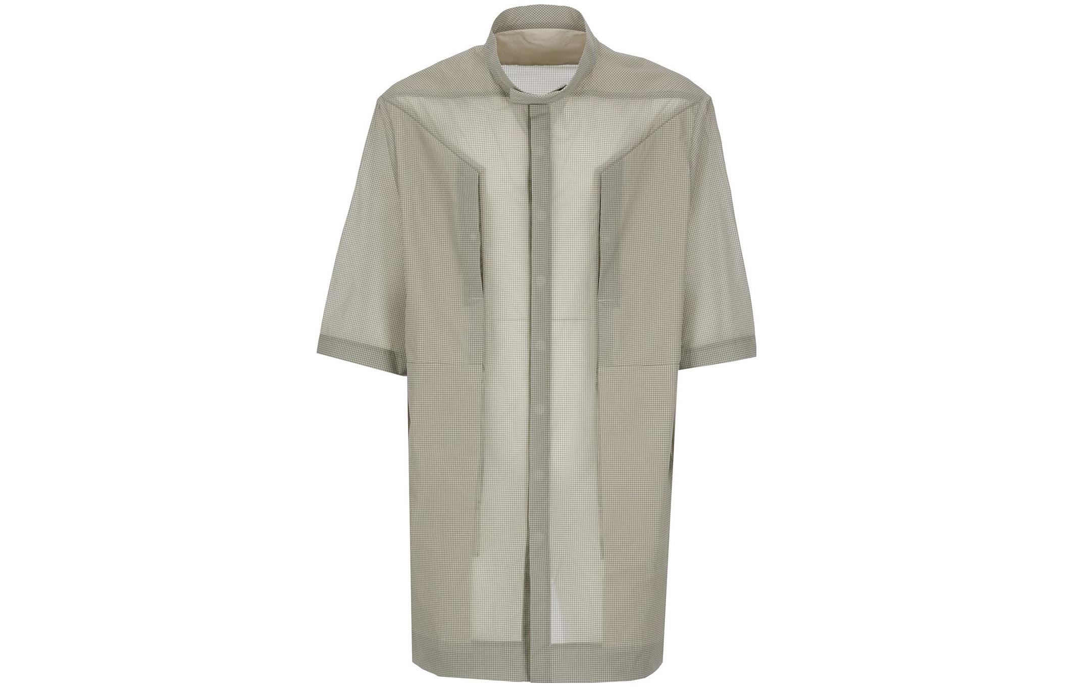 RICK OWENS Geometric Pattern Oversized Shirt