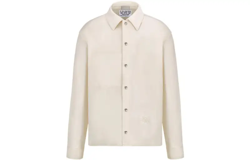 DIOR Dior Quarterly New Products FW22 Shirt Men's Ecru