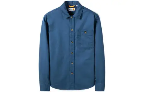 Timberland Shirts Men's Blue Lapel Moderate Other