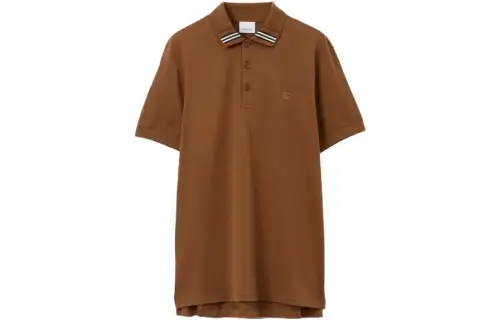 【Previous Season】EKD-embroidered cotton-blend polo shirt
