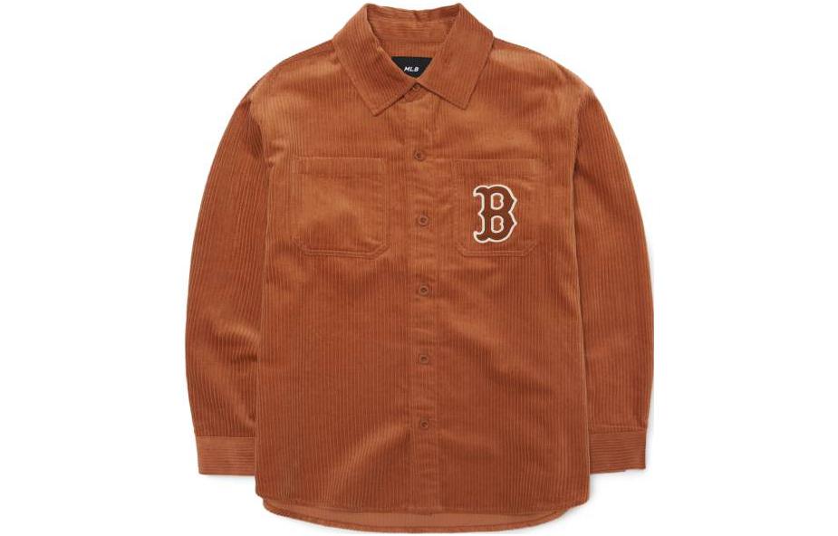Мужская футболка MLB 3AWSB0226-43BRS (коричневая)