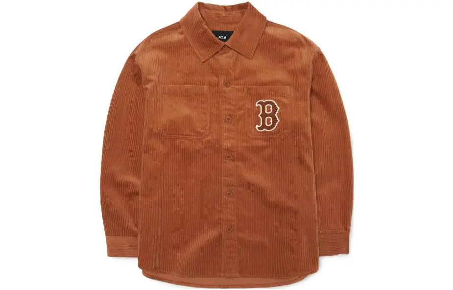 MLB Shirts Unisex Brown Lapel Moderate Other