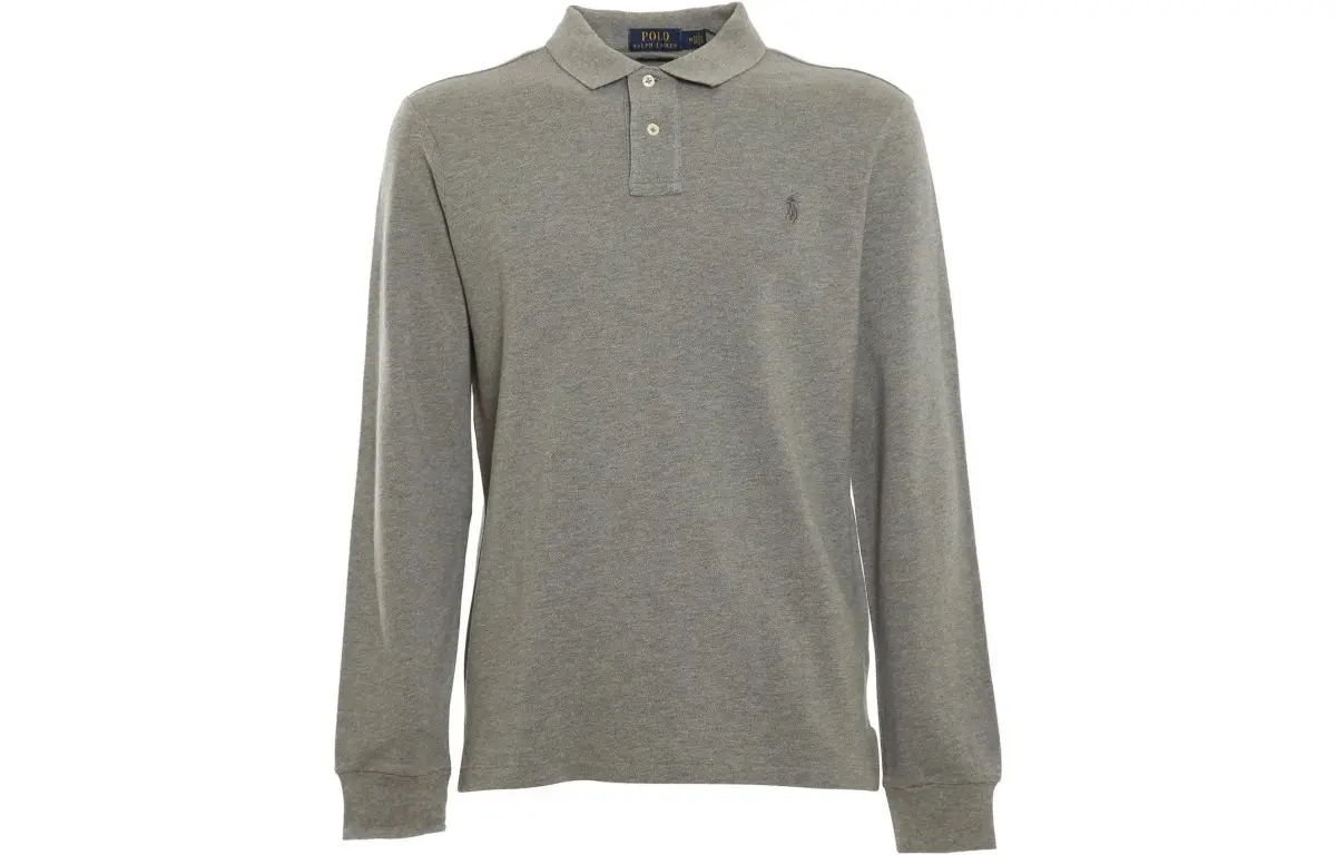 Polo Ralph Lauren SS23 Polo Shirt Custom Slim Fit Men's Gray