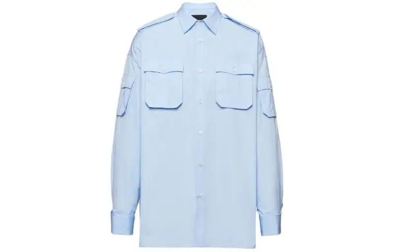 PRADA Flap Pocket Long-Sleeved Shirt