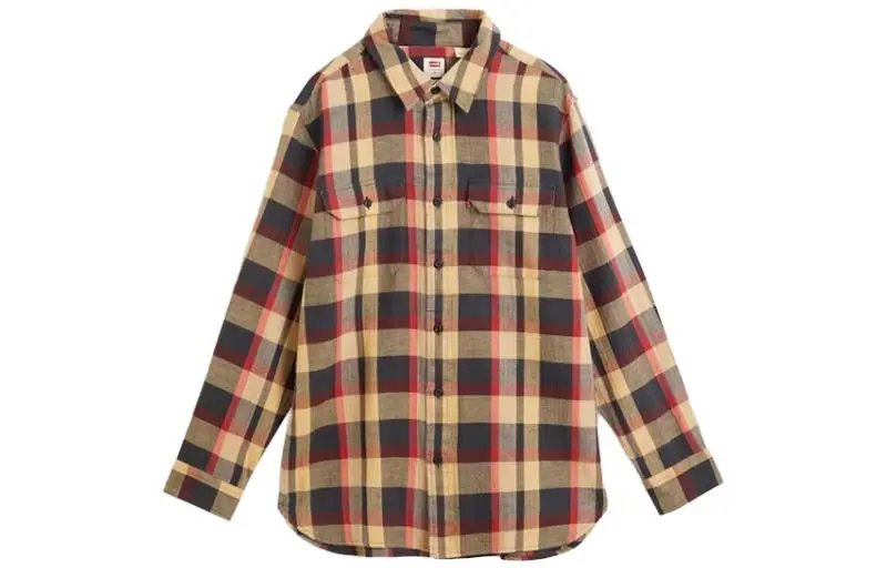 Levi's Shirts Men's Multicolor Lapel Moderate Other
