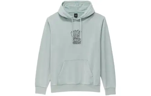 Vans Crash Stack Loose Pullover Hoodie Sweatshirt Men's Iceberg Green
