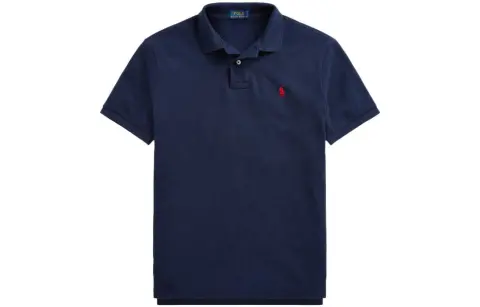 Polo Ralph Lauren SS23 Polo Shirt Custom Slim Fit Men's Marine Blue