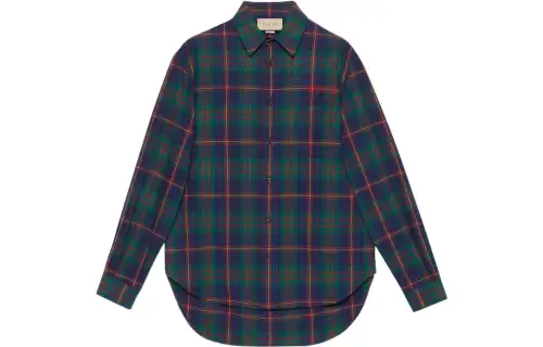 GUCCI Check Pattern Shirt