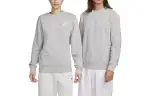 Nike Sweatshirts Men's Gray Crew Neck Moderate Regular
