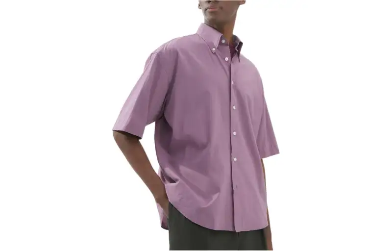 UNIQLO U Collection Shirt Men's Light Blue Purple