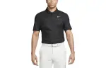 Nike Polo Shirts Men's Black Polo Collar Moderate Straight Fit