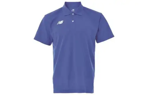 New Balance Polo Shirts Men's Blue Polo Collar Moderate Straight Fit