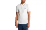 Timberland Polo Shirts Men's White Polo Collar Moderate Straight Fit