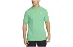 Nike Polo Shirts Men's Green Polo Collar Moderate Straight Fit