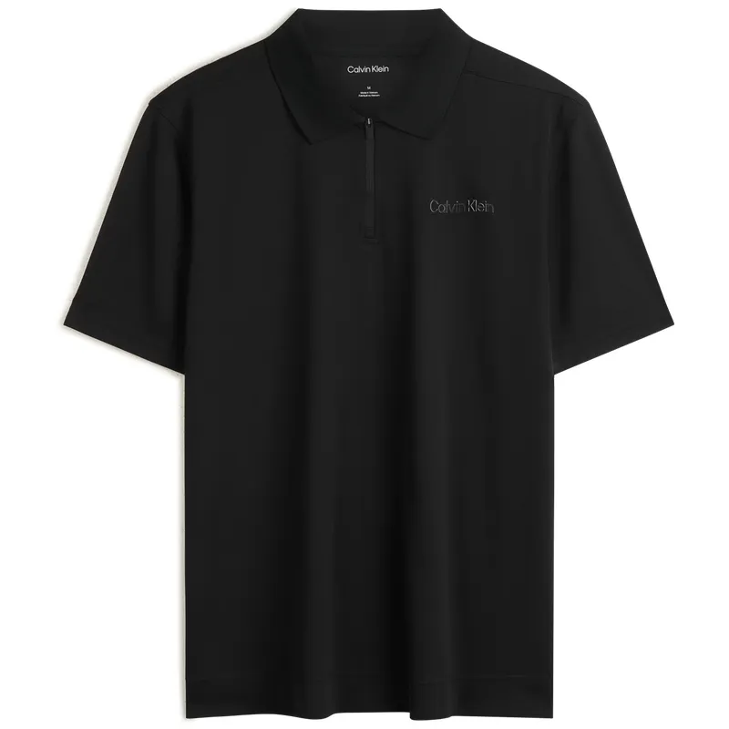 CALVIN KLEIN SS25 Polo Shirt Men's Space Black