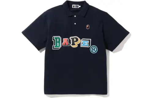 Bape Multi Fonts Relaxed Fit Polo