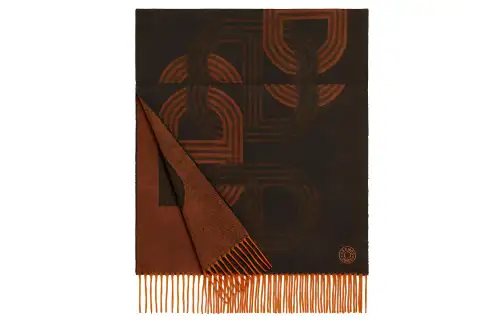 HERMES Cashmere Knit Scarves Men's